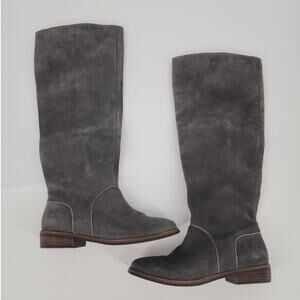 UGG Daley Grey Suede Tall Boots Women's Size 7.5